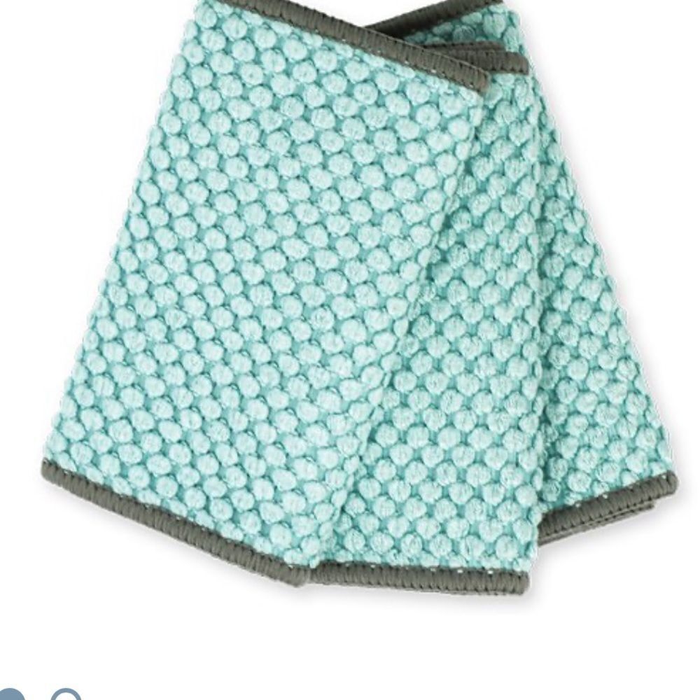 Norwex Counter Cloths Set of 3 Sea Mist with Mushroom NWT